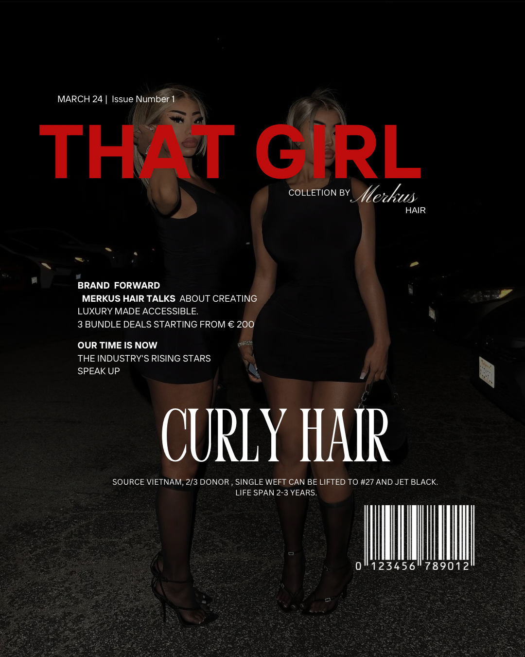 That girl 4 bundle deal “curly”